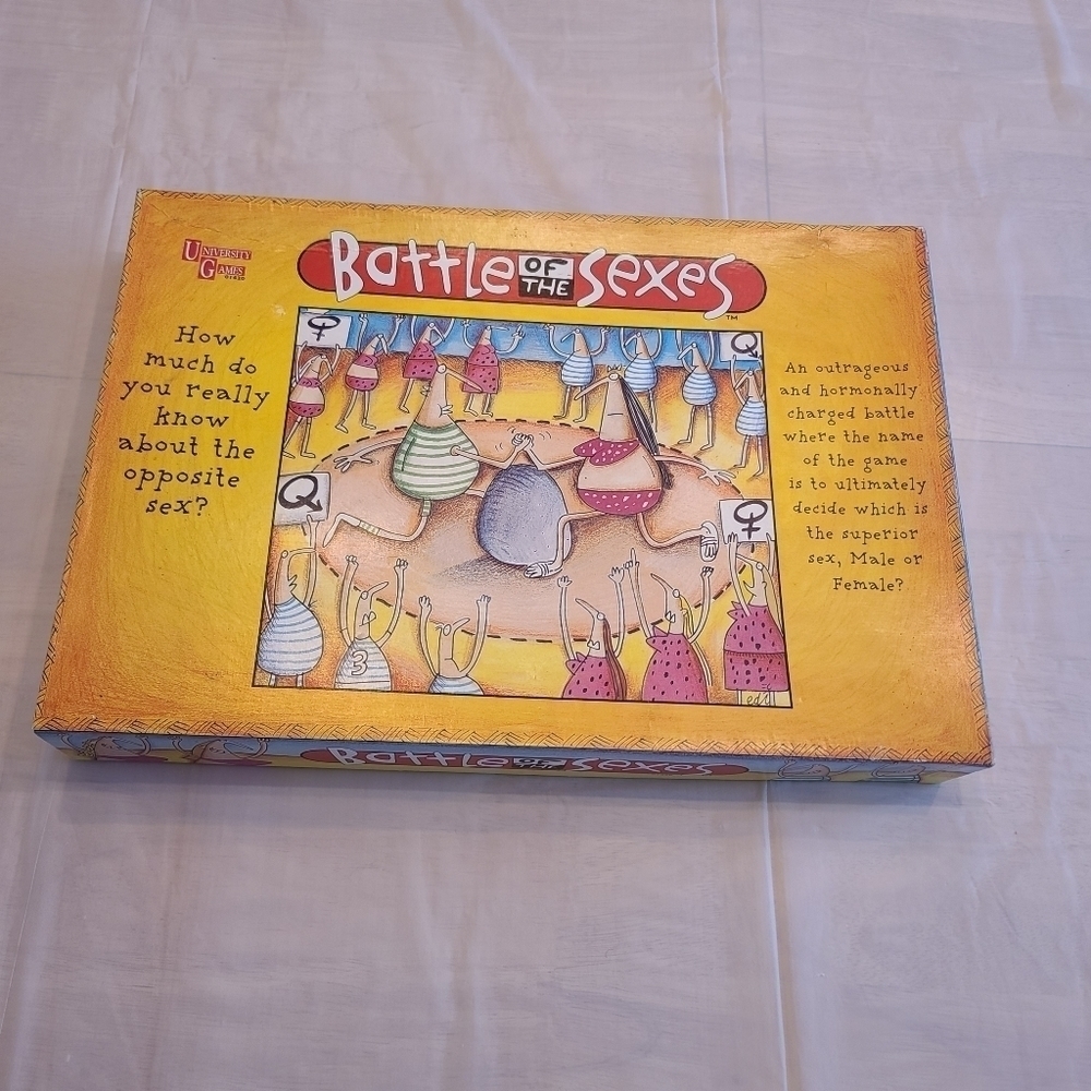 Battle of the Sexes Board Game 1997 University Games
